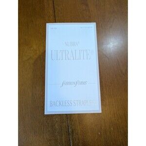 Fashion Forms NuBra Ultralite Backless Strapless Adhesive Bra Nude Size D NIB